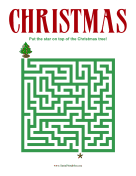 Christmas Maze Easy