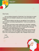 Letter from Santa Asking for Cookies and Milk