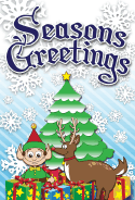 Christmas Tree Reindeer Card