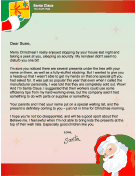 letter from Santa when Present will be Late