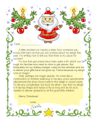 Santa Letter Child Worried About Sleigh