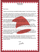 Letter from Santa Claus Cutting Back on Gifts