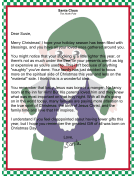 Letter from Santa Claus Focusing on Spiritual Side of Christmas