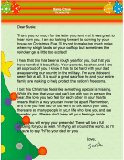 Letter from Santa when Father is Away