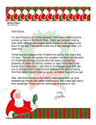 Santa Letter Discourage Disbelief
