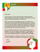 Santa Letter Encourage Questions