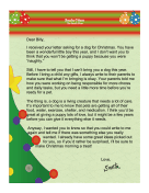 Santa Letter Reasons Against Gift