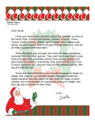 Santa Letter Reindeer Games