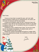 Religious Letter from Santa