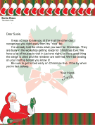 Letter from Santa to Child He Saw at the Mall