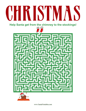 Christmas Maze Difficult
