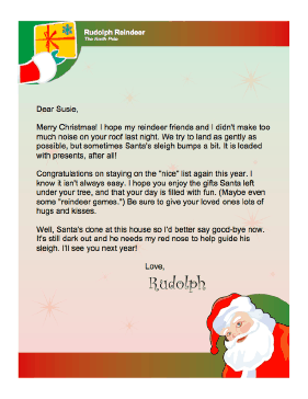 Letter from Rudolph