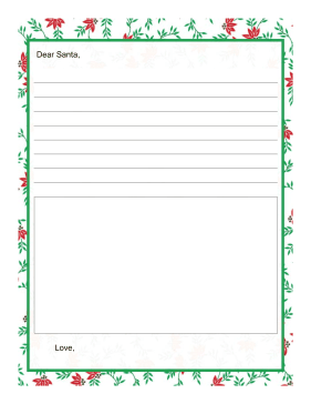 Letter to Santa Draw a Picture