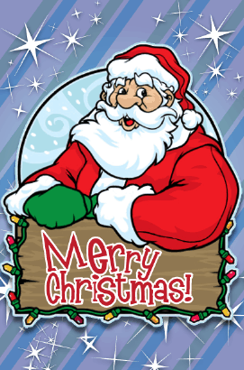 Merry Christmas Santa Card