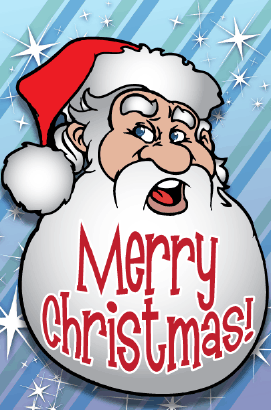 Merry Christmas Santa Claus Card