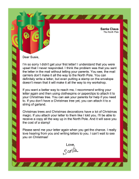 Santa Did Not Respond To Letter