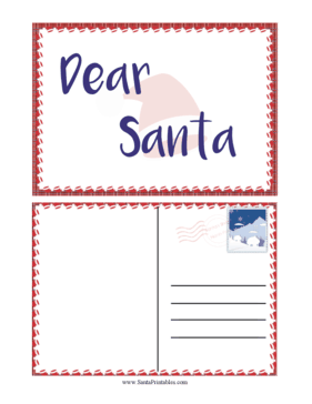 Santa Hat Postcard