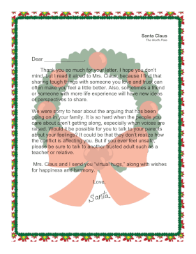 Santa Letter Family Arguing Concerns