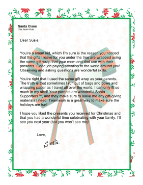 Santa cant get you that special gift this year so hes sending apology  letters  Deseret News