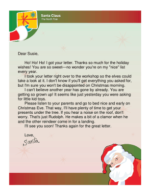 Letter from Santa to a Child who Wrote a Letter