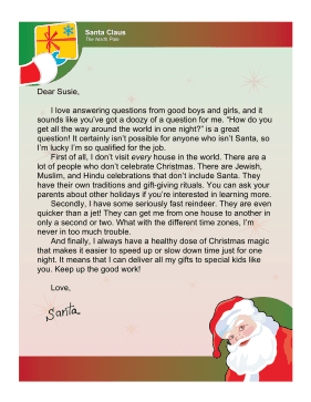 Santa Letter One Night