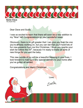Santa Letter Parents-to-Be