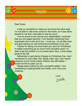 Santa Letter School