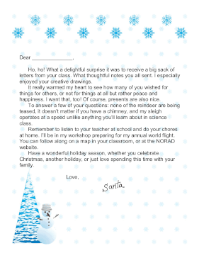 Santa Letter School Group