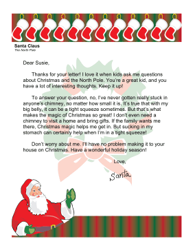 Santa Letter Stuck In Chimney