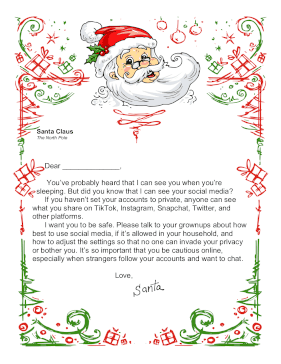 Santa Social Media